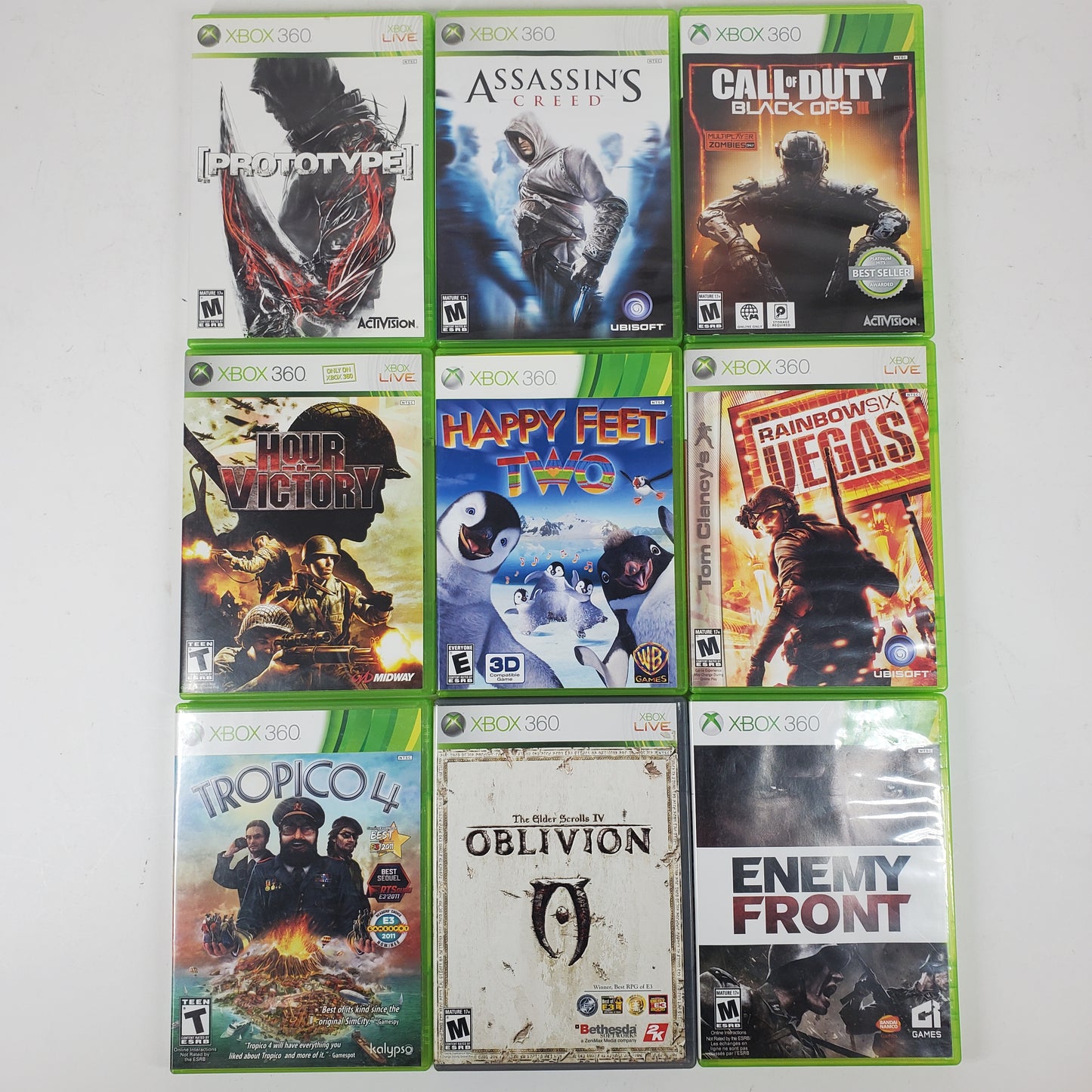 Lot of 79 Microsoft Xbox 360 Games