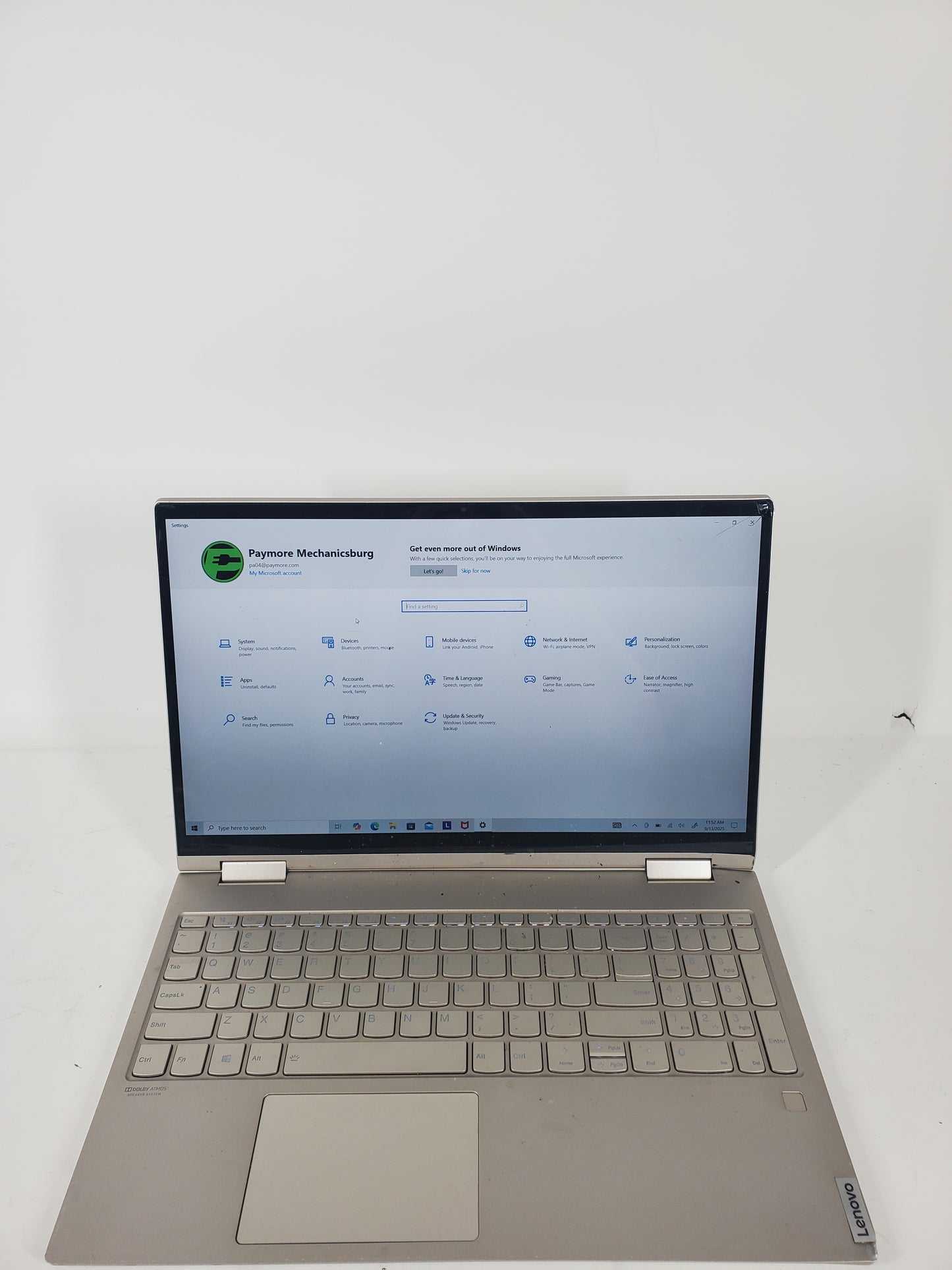 Broken Lenovo Yoga C740 15.6" i7-10510U 1.8GHz 12GB RAM 500GB SSD BAD LCD