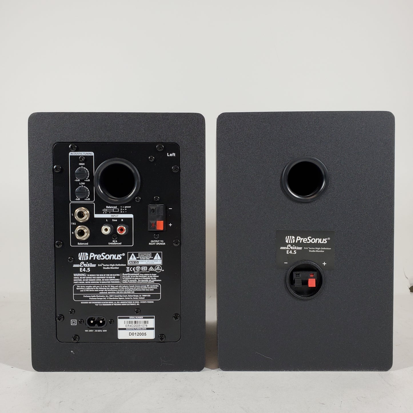 PreSonus Eris E4.5 Tabletop Stereo System Black 75-50500350-B