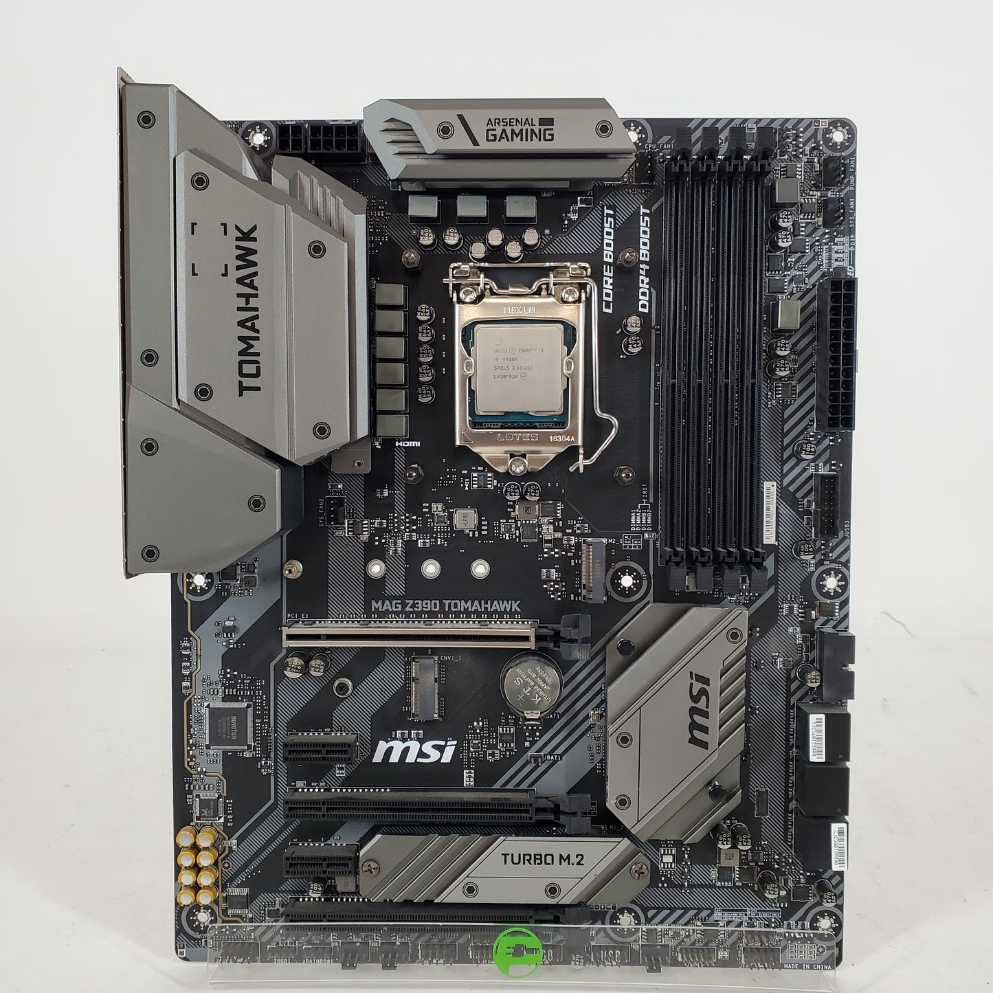 MSi MAG Z390 Tomahawk + Intel Core i9-9900K Motherboard CPU and Cooler Combo