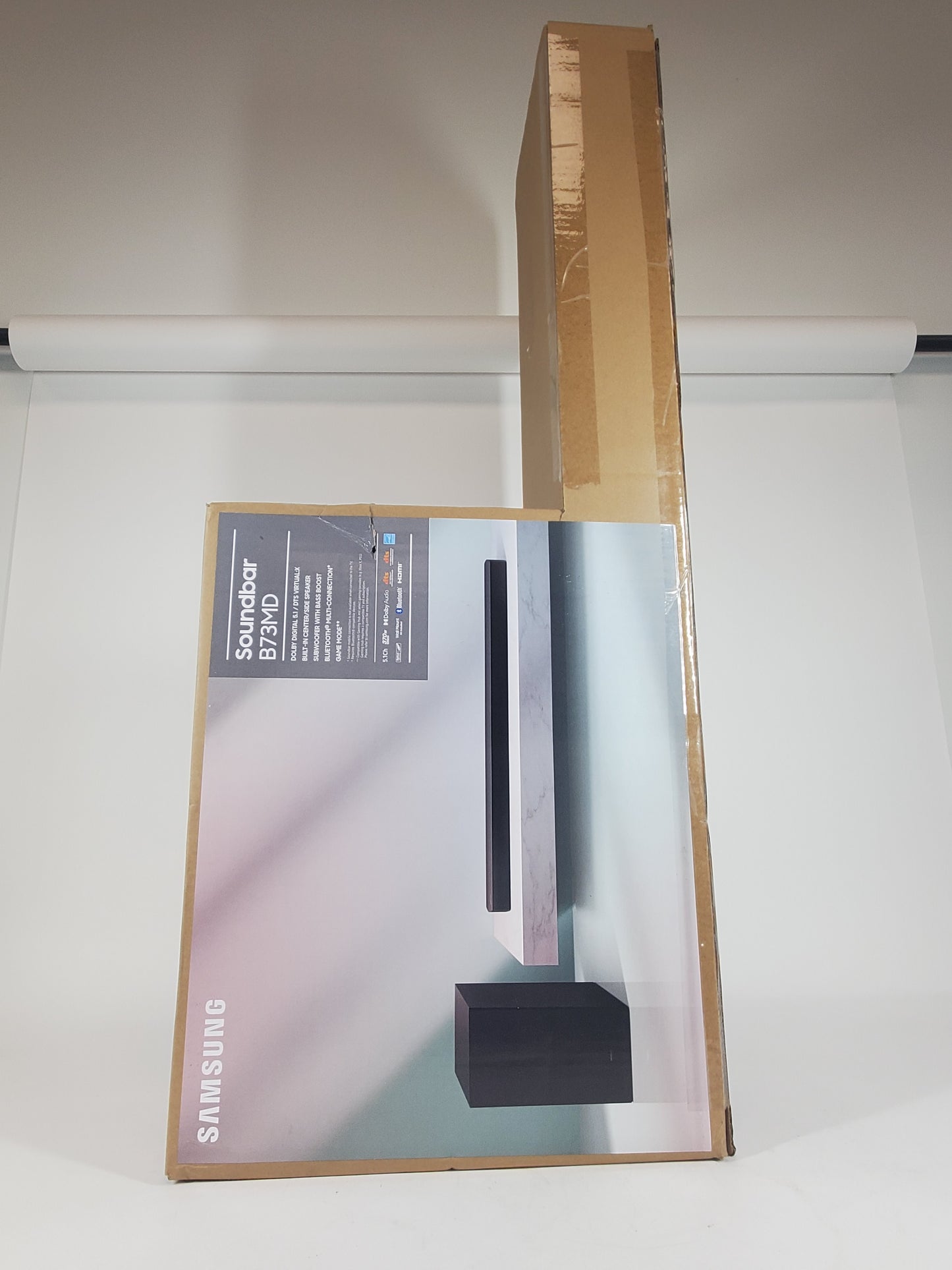 New Samsung Bluetooth Sound Bar Speaker System Black HW-B73MD/ZA