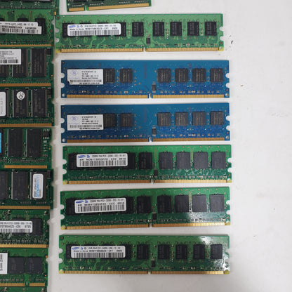 LOT OF 34 DDR2 MEMORY LAPTOP AND DESKTOP RAM