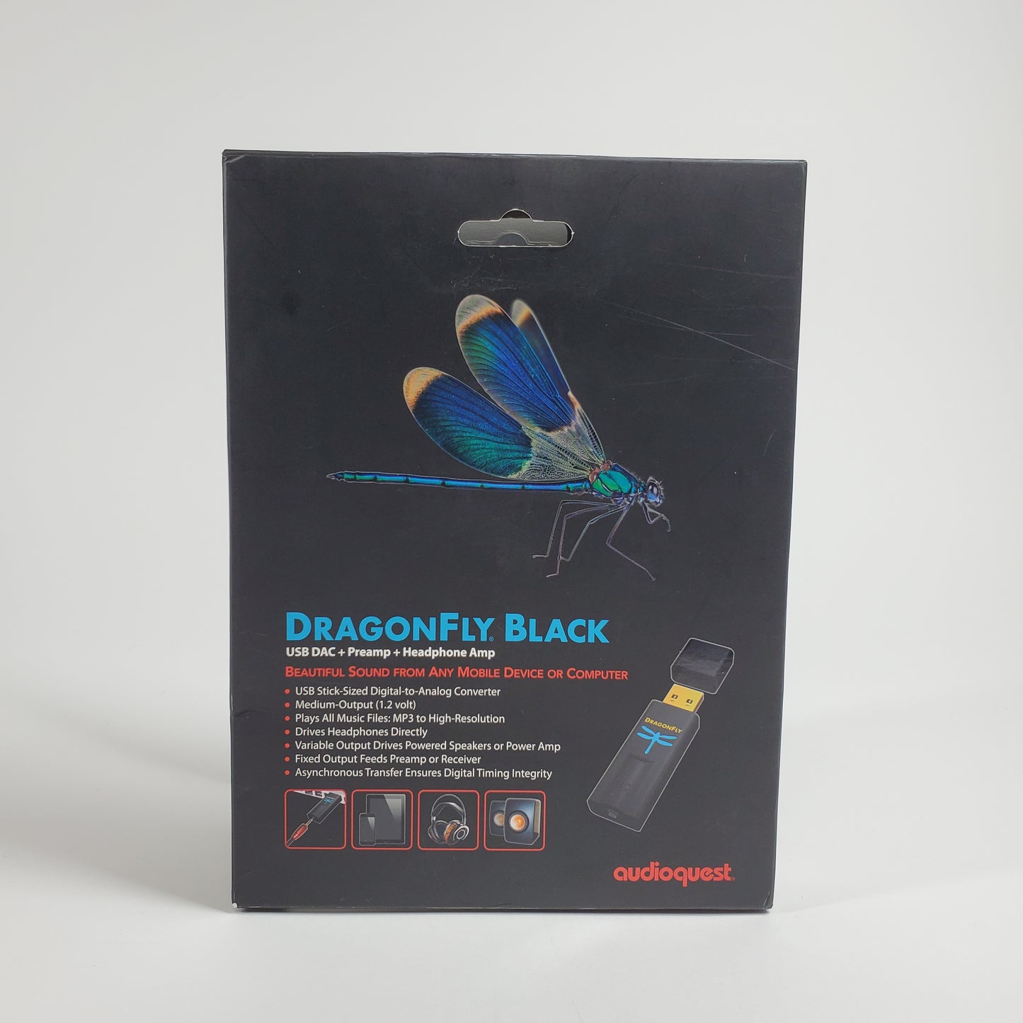 Dragonfly AudioQuest Preamp USB DAC / Headphone Amp DRAGONFLYBLK
