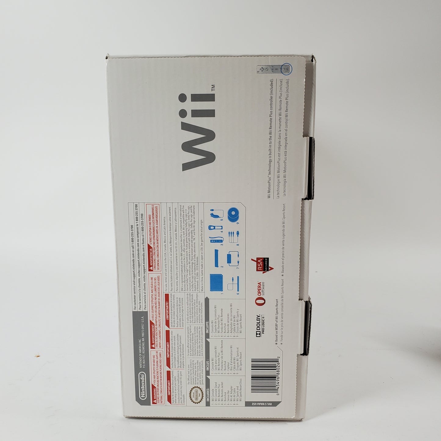 Nintendo Wii Console Gaming System Only RVL-001 Arctic White