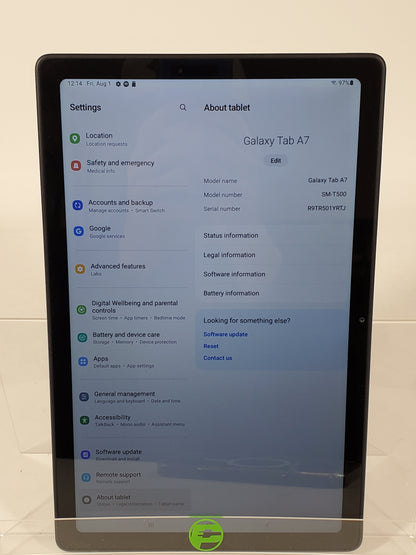 WiFi Only Samsung Galaxy Tab A7 10.4" 32GB Black SM-T500