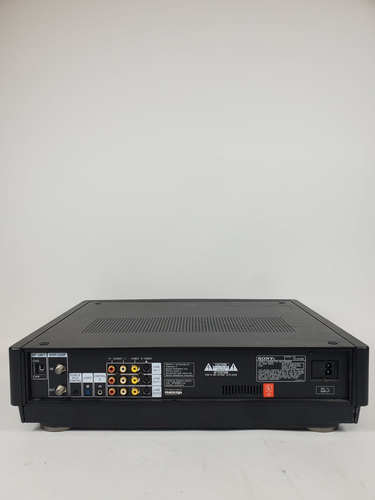 SONY EV-S7000 VIDEO CASSETTE RECRODER EV-S7000