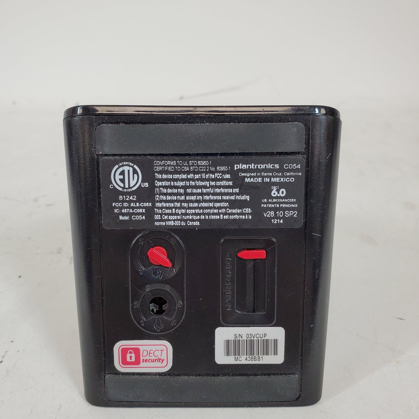 Plantronics CS500-XD Wireless Headset + C054-XD1 Base Station WIRELESS HEADSET 