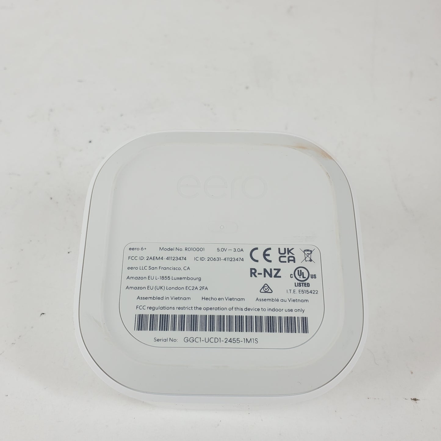 eero R010001 Dual Band WiFi 6 R010001 6+ Dual-Band Mesh Wi-Fi 6 Router