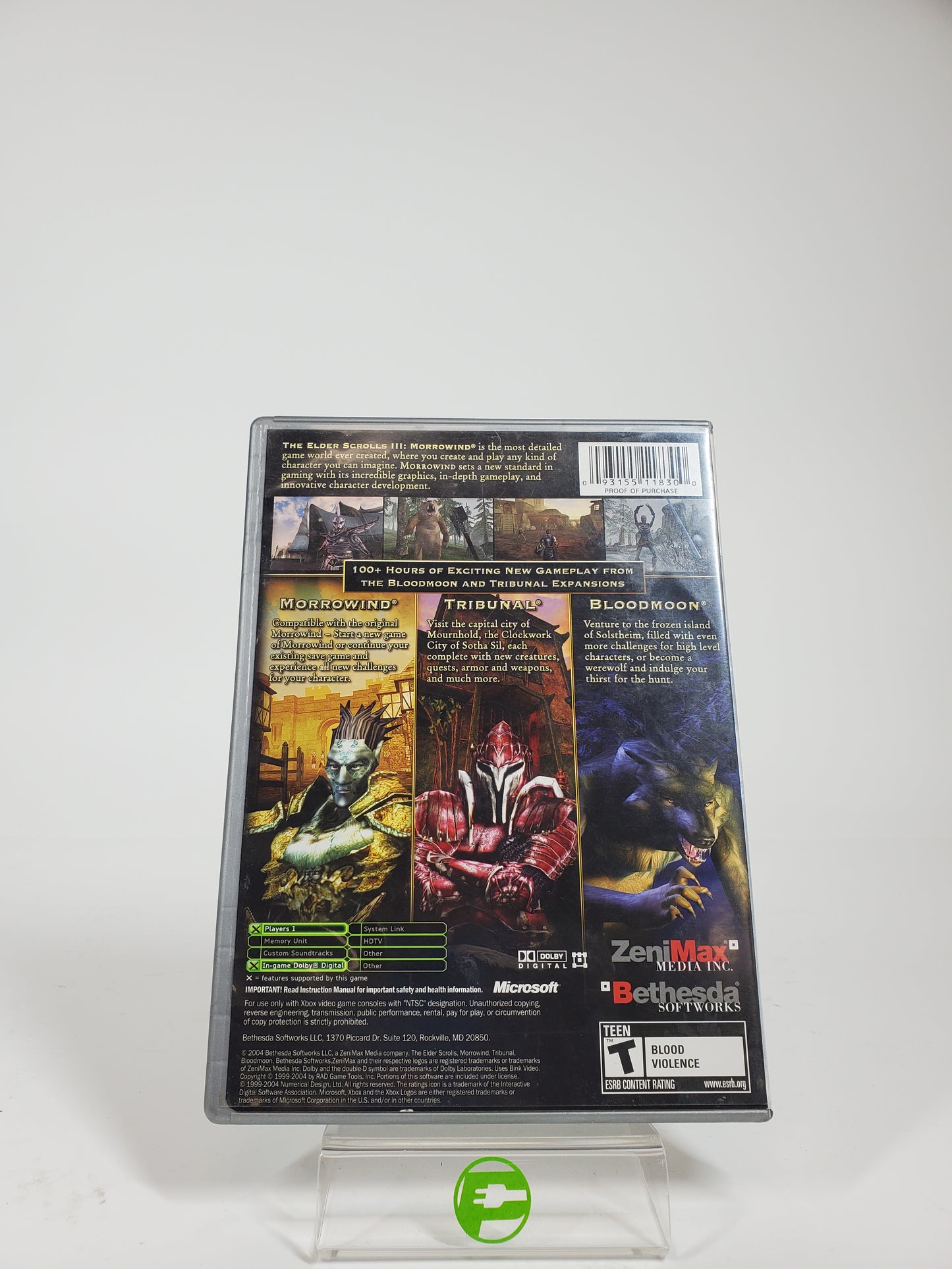 Elder Scrolls III Morrowind [Game of the Year] (Microsoft Xbox, 2003)