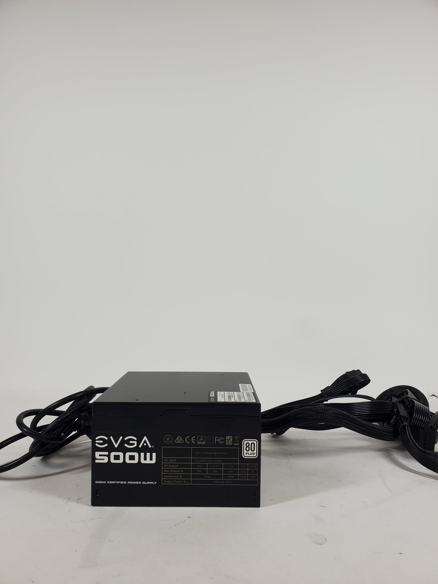 EVGA 500W 100-W1-0500 80 Plus 500W Non Modular Power Supply