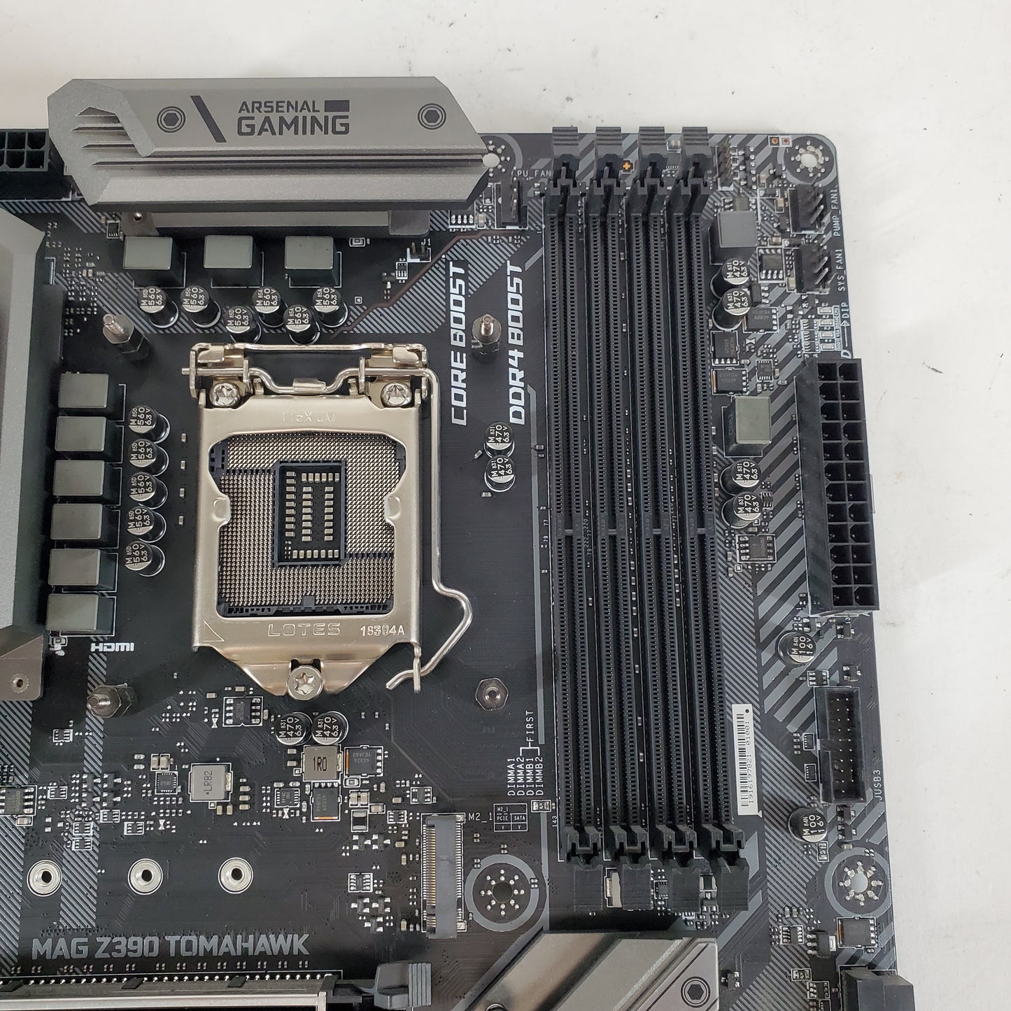 MSi MAG Z390 Tomahawk + Intel Core i9-9900K Motherboard CPU and Cooler Combo