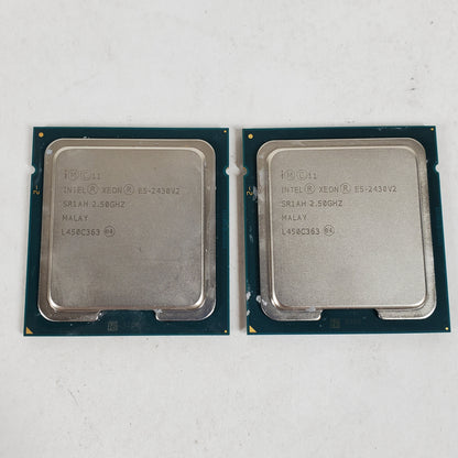 Lot of 2 Intel Xeon E5-2430V2 2.50GHz 6 Core SR1AH 12 Thread LGA 1356 CPU
