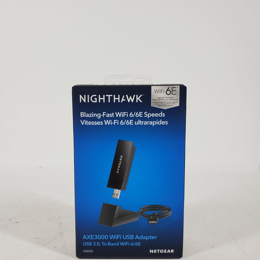 New NETGEAR Nighthawk AXE3000 WIFI USB ADAPTER A8000